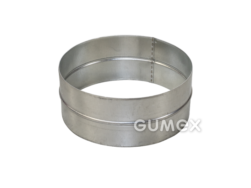 Gerade Nippel, 80mm, Gesamtlänge 94mm, +200°C, verzinktes Blech, 